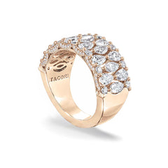 Tacori Classic Crescent RoyalT Geometric Diamond Wedding Band in Platinum