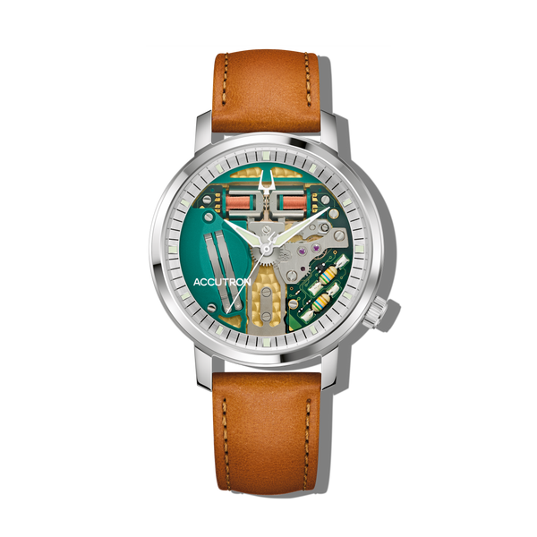 Accutron Spaceview 314 on Brown Strap