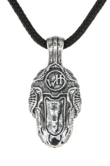 William Henry Renegade Sterling Silver Skull Necklace