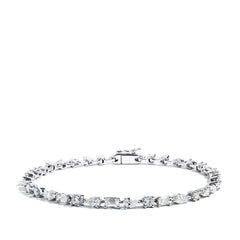3.5 Carat Fancy Shape Diamond Tennis Bracelet