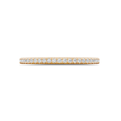 Tacori 3/4 Lunetta French Pave Wedding Band in 18K Rose Gold - Tacori product