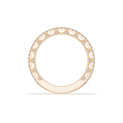 Tacori 3/4 French Pave Wedding Band in 18K White Gold