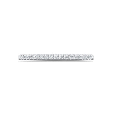 Tacori 3/4 French Pave Wedding Band in 18K White Gold - Tacori product