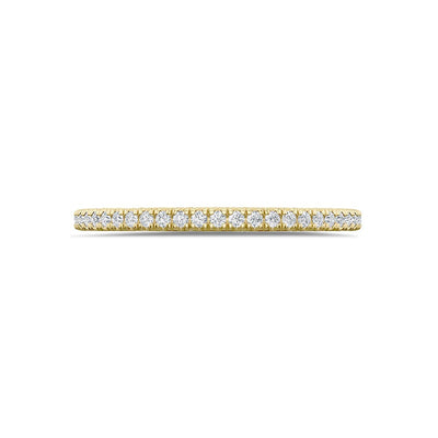 Tacori 3/4 Lunetta French Pave Wedding Band in 18K Yellow Gold - Tacori product