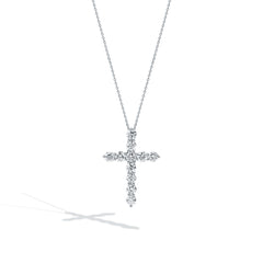 Big Diamond Cross Necklace - 2.00ctw