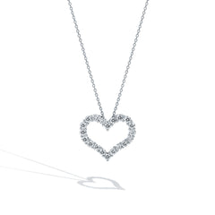 Diamond Heart Necklace - 2.00 ctw