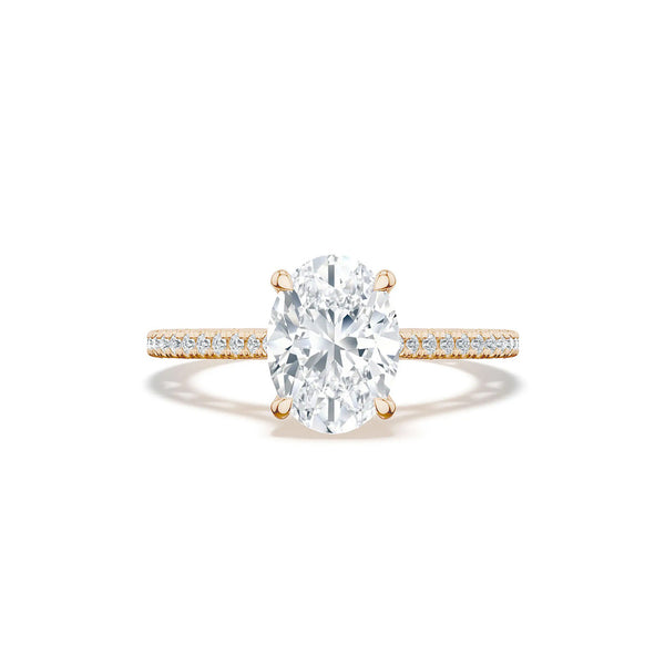 Tacori Lunetta Crescent Oval Halfway Pave Engagement Ring Setting