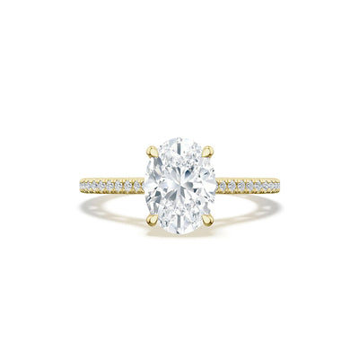 Tacori Lunetta Crescent Oval Halfway Pave Engagement Ring Setting - Tacori product