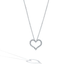 Diamond Heart Necklace - 0.75 ctw