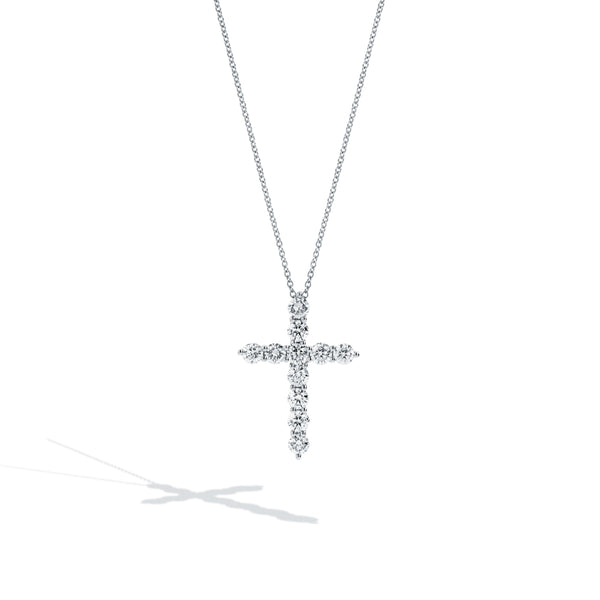 Big Diamond Cross Necklace - 2.00ctw