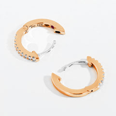Roberto Coin Diamond Huggie Earrings