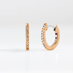 Roberto Coin Diamond Huggie Earrings