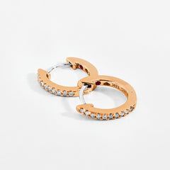 Roberto Coin Diamond Huggie Earrings