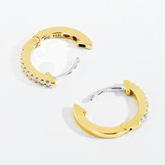 Roberto Coin Diamond Huggie Earrings