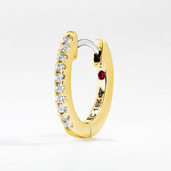 Roberto Coin Diamond Huggie Earrings