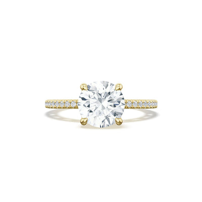 Tacori Lunetta Crescent Round Halfway Pave Engagement Ring Setting - Tacori product