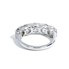 3.50 Carat Round Cut Lab Diamond 5-Stone Wedding Band