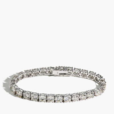 28 Carat Diamond Tennis Bracelet in 18K White Gold - Private Label product