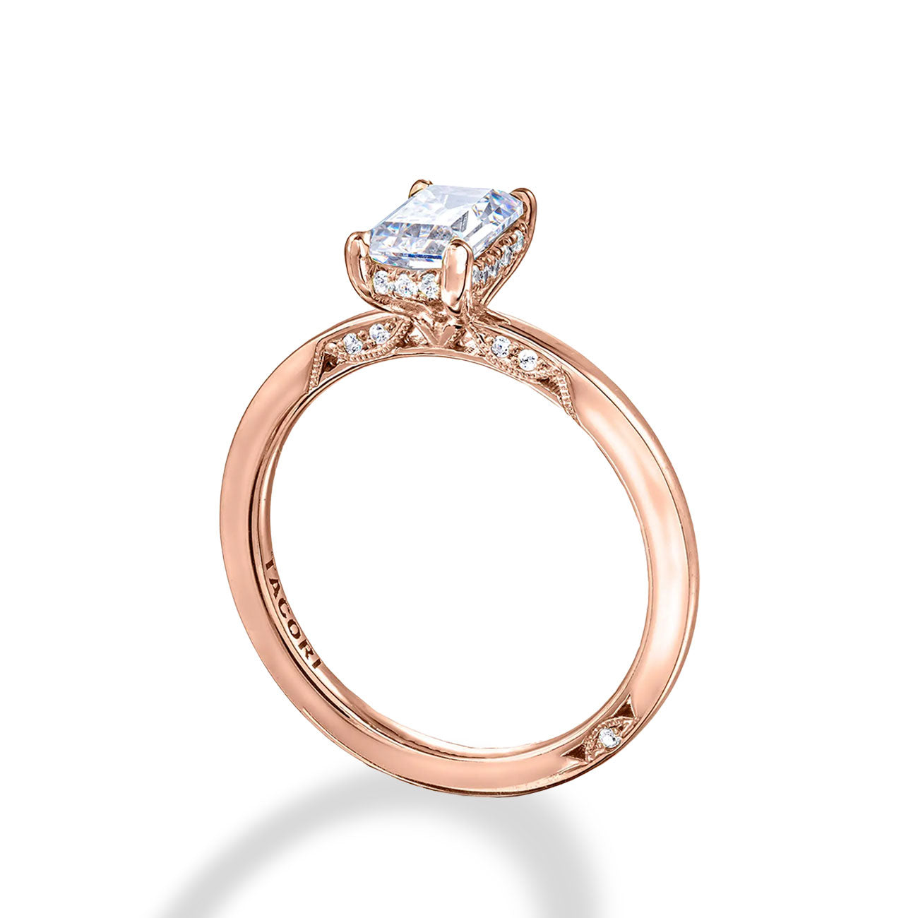 Tacori Emerald Hidden Halo Engagement Ring Setting