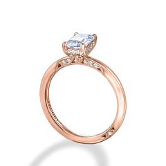 Tacori Emerald Hidden Halo Engagement Ring Setting