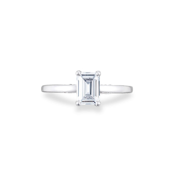 Tacori Emerald Hidden Halo Engagement Ring Setting