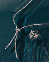 Roberto Coin Love in Verona 18k Gold and Diamond 16" Zipper Necklace