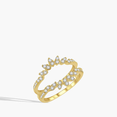 Diamond Insert Ring in 14K Yellow Gold - Private Label product