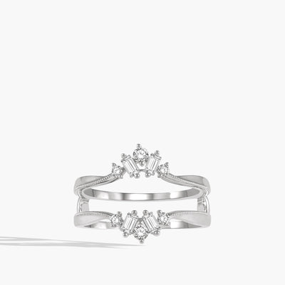 Diamond Insert Ring in 14K White Gold - Private Label product