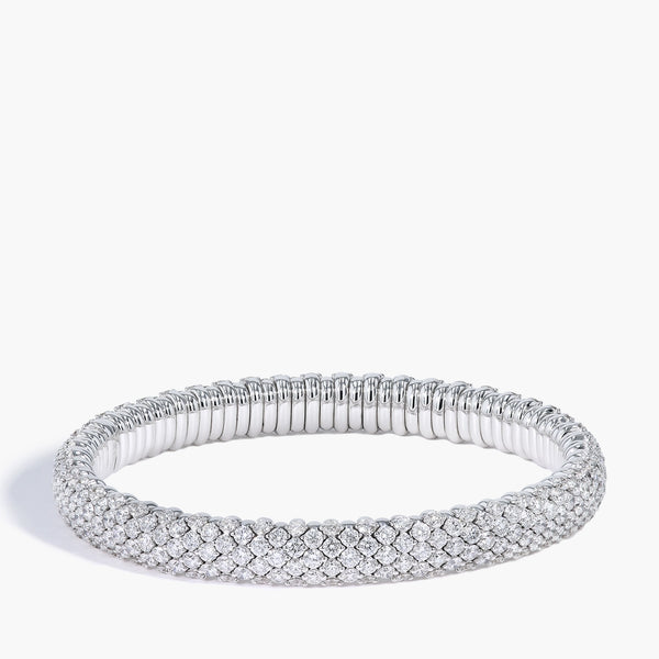 Yellow Gold 8ctw Diamond Flex Bangle – J.R.DUNN