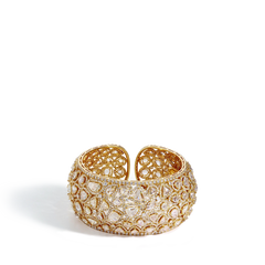 38 Carat Rose Cut Diamond Bangle