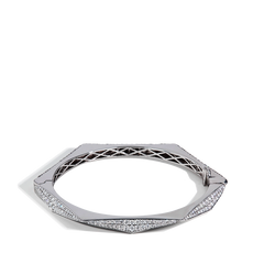 Hexagon Diamond Pavé Bangle