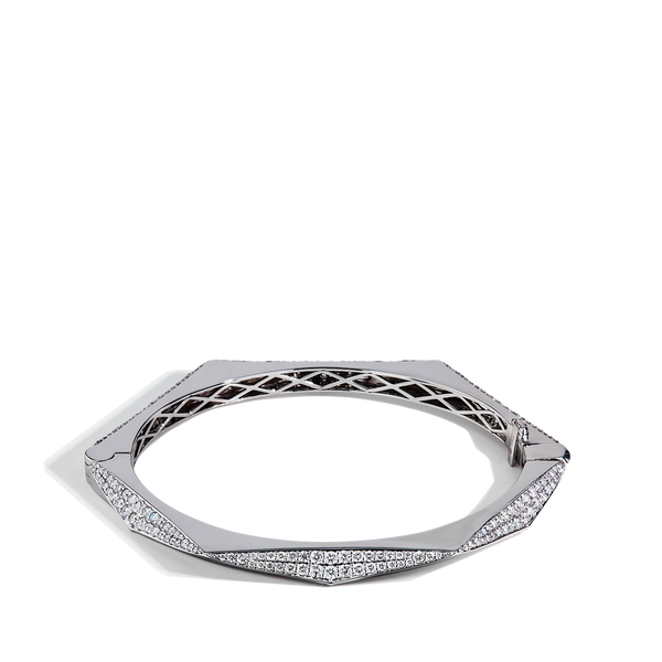 Hexagon Diamond Pavé Bangle
