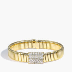 Diamond Station Cuff Bracelet