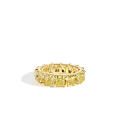 Yellow Diamond Eternity Band