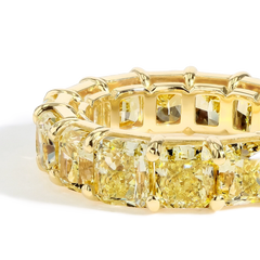 Yellow Diamond Eternity Band