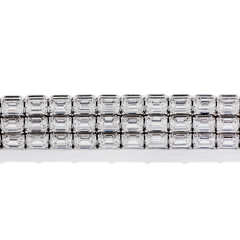 34 Carat 3 Row Diamond Bracelet