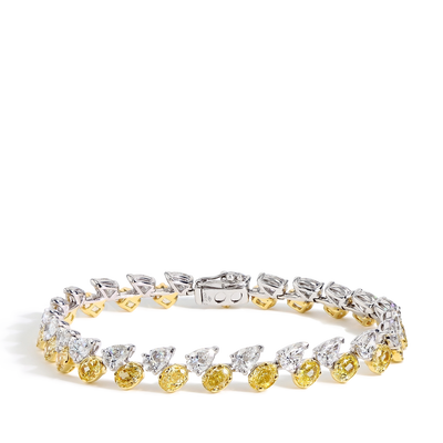17 Carat Yellow and White Diamond Bracelet - J.R.DUNN product