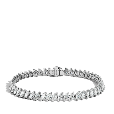 9 Carat Slanted Marquise Tennis Bracelet - Private Label product