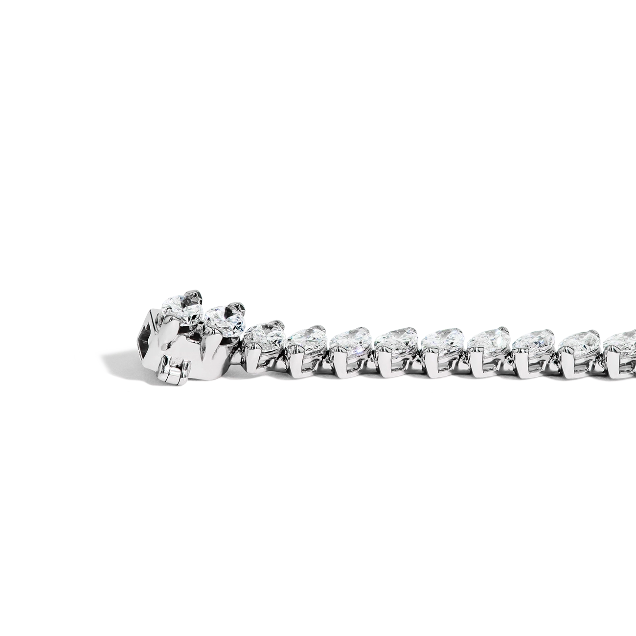 9 Carat Slanted Marquise Tennis Bracelet