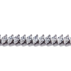 14 Carat Offset Marquise Diamond Bracelet