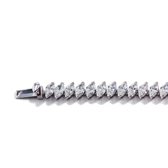 14 Carat Offset Marquise Diamond Bracelet