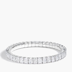 21 Carat Emerald-Cut Diamond Stretch Bracelet