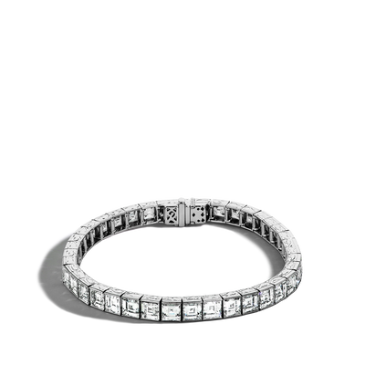 20 Carat Square Emerald-Cut Diamond Tennis Bracelet - Private Label product