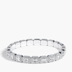 Flexible Diamond Bangle Bracelet