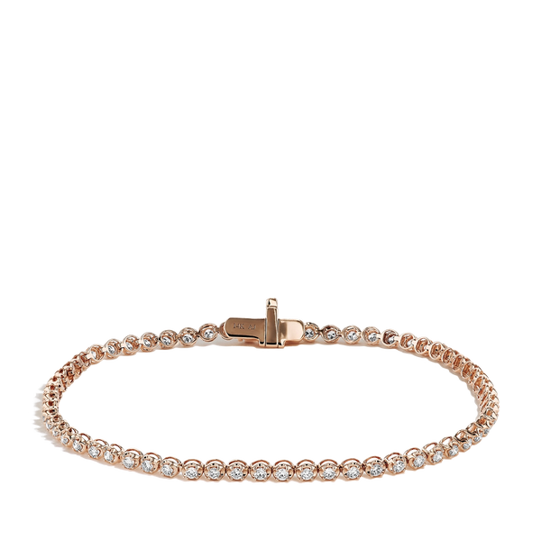 1 Carat Diamond Tennis Bracelet in 14K Rose Gold