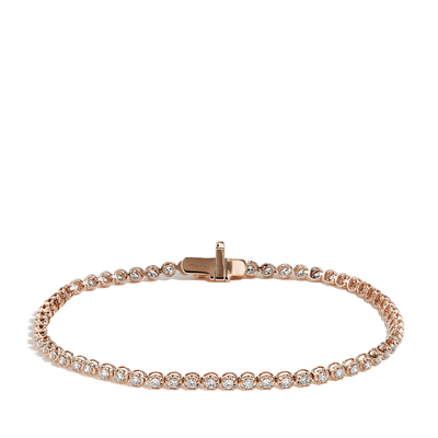 1 Carat Diamond Tennis Bracelet in 14K Rose Gold - Private Label product