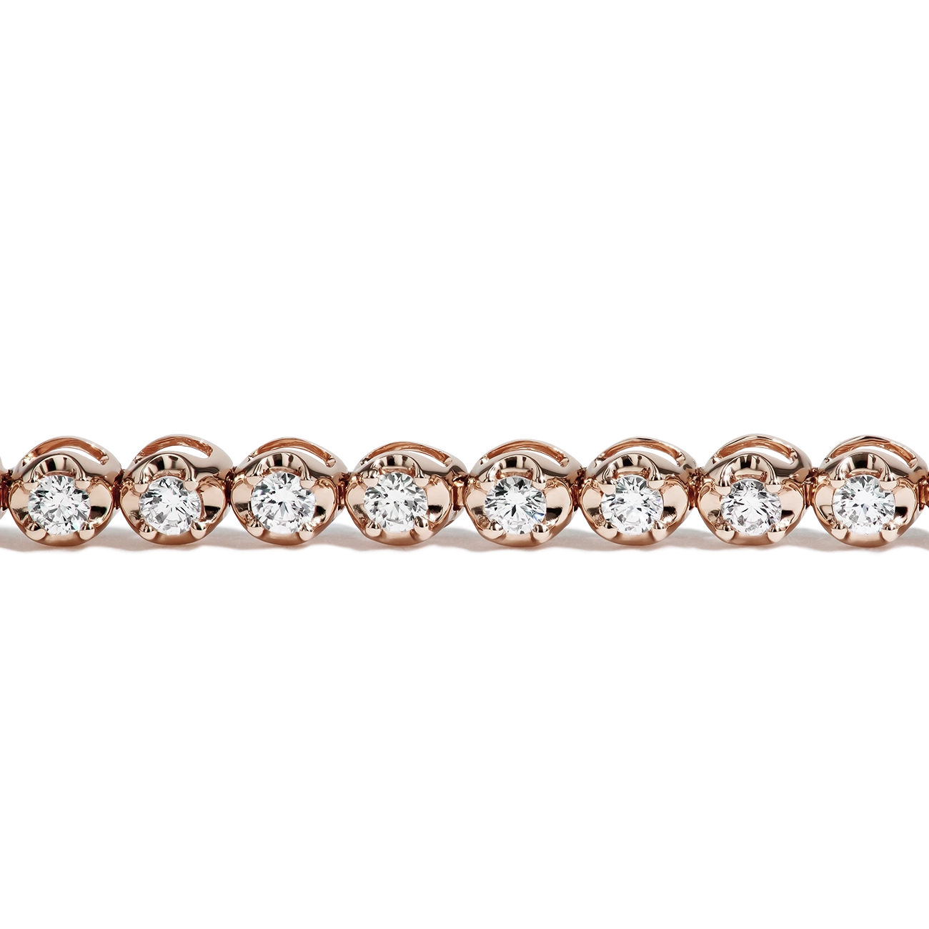 1 Carat Diamond Tennis Bracelet in 14K Rose Gold