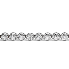 1 Carat Diamond Tennis Bracelet in 14K White Gold