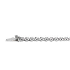 1 Carat Diamond Tennis Bracelet in 14K White Gold