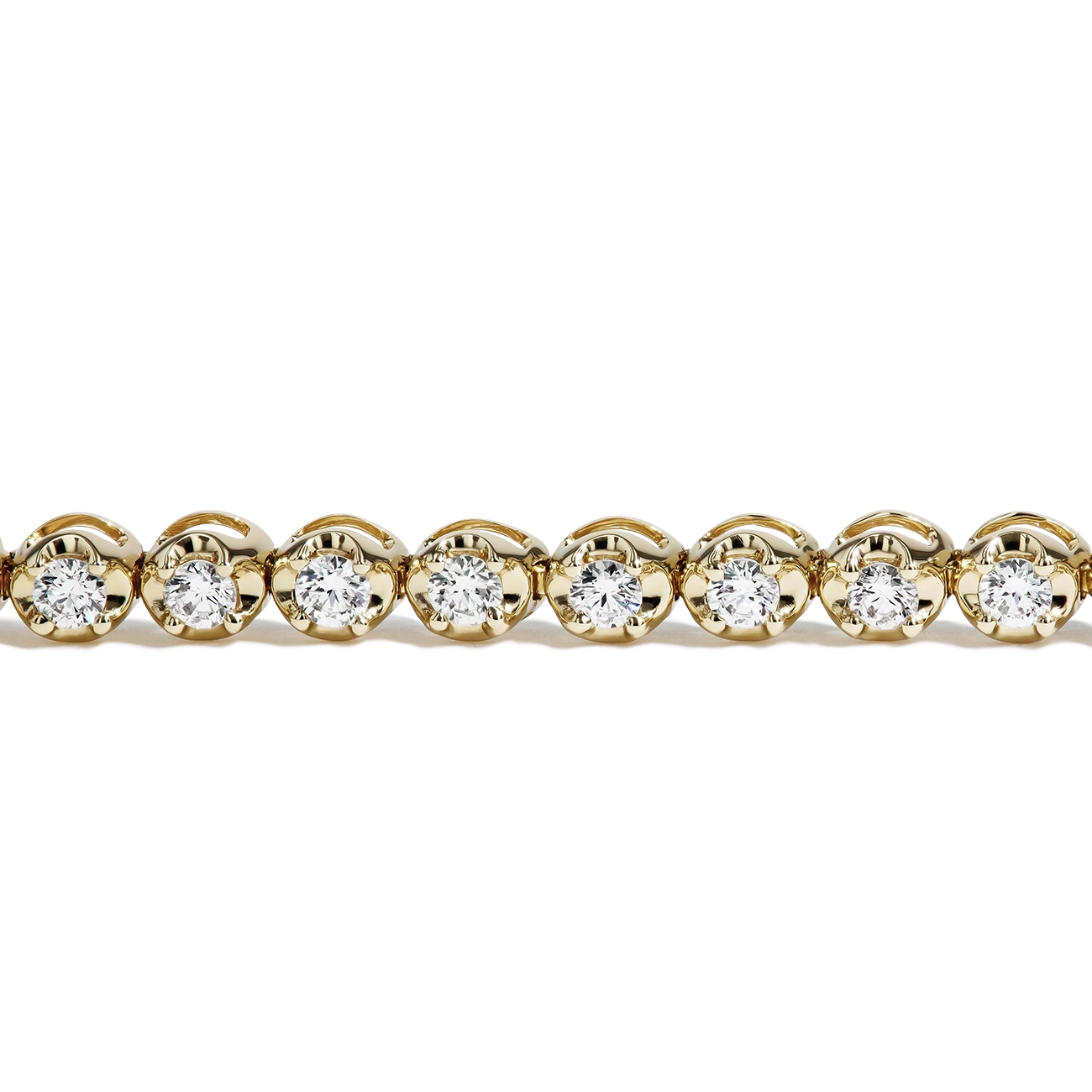 1 Carat Diamond Tennis Bracelet in 14K Yellow Gold